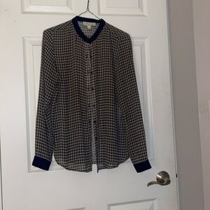 Olive and Oak pattern blouse perfect for work